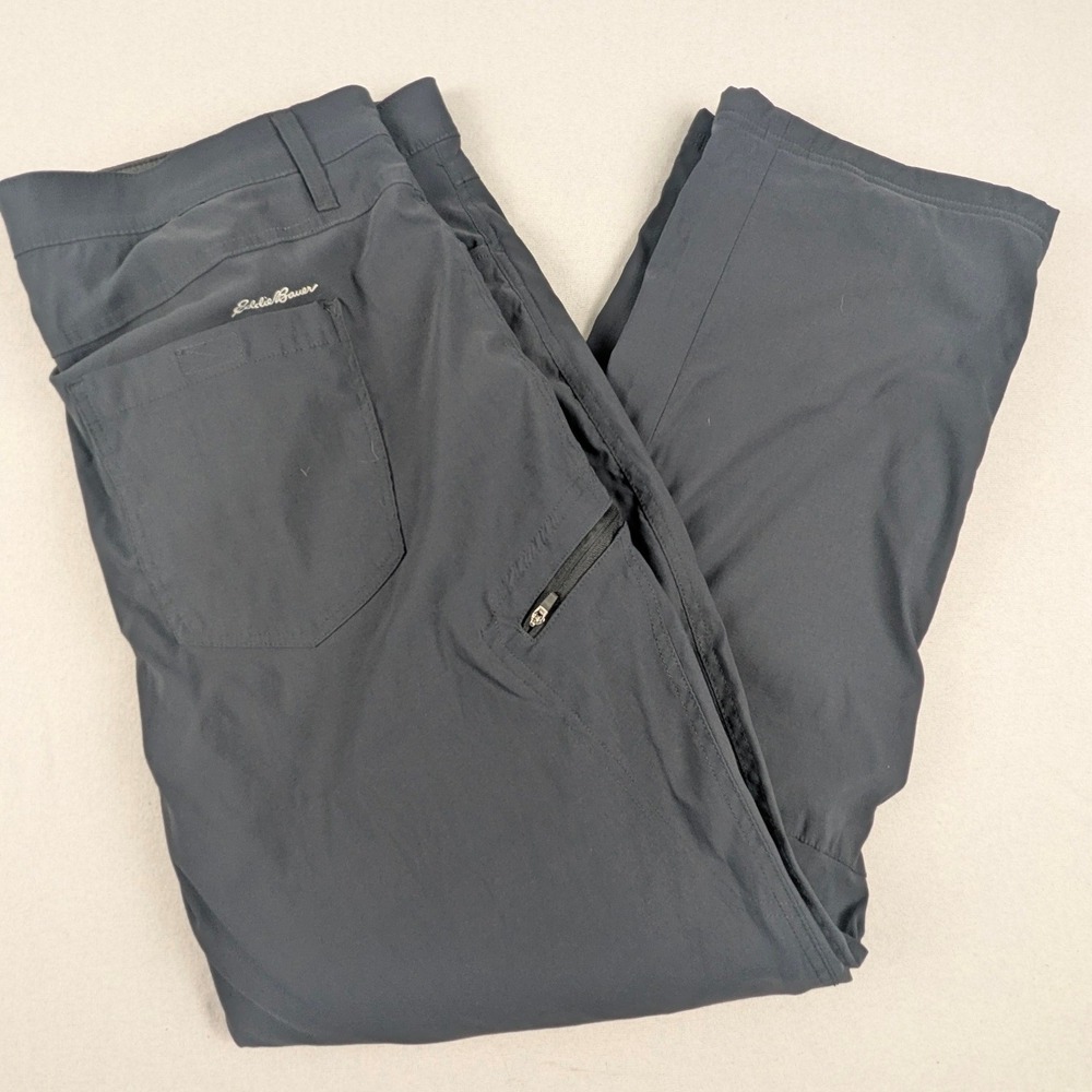 Eddie Bauer Mens 40x30 Guide Pro Fleece Lined Pants Gray EM32WB301P Hiking